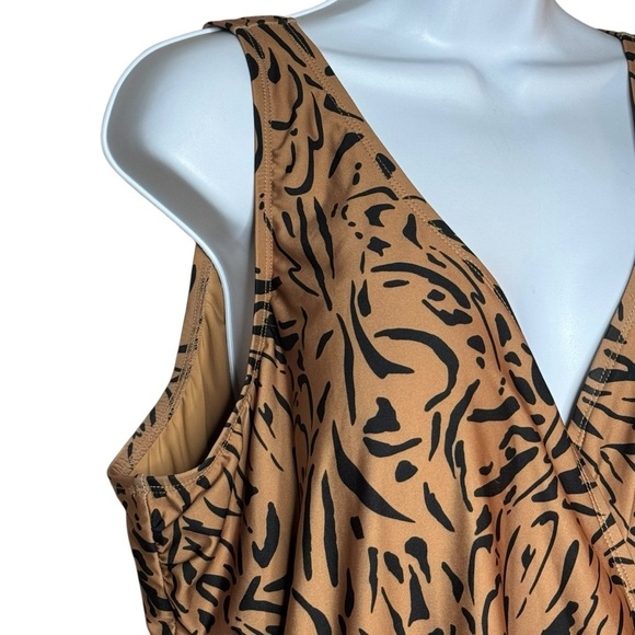 Modcloth The Bonita One-Piece cheetah Swimsuit woman’s SZ. 3X - Picture 8 of 16